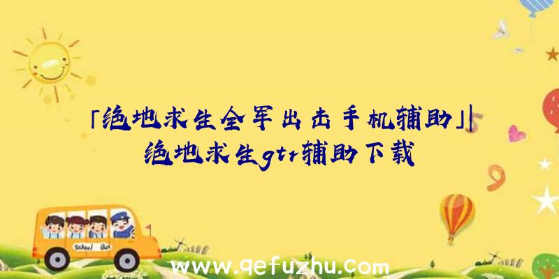 「绝地求生全军出击手机辅助」|绝地求生gtr辅助下载